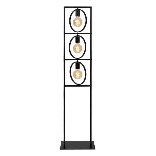 Lucide SUUS - Floor lamp - 3xE27 - Black - detail 1